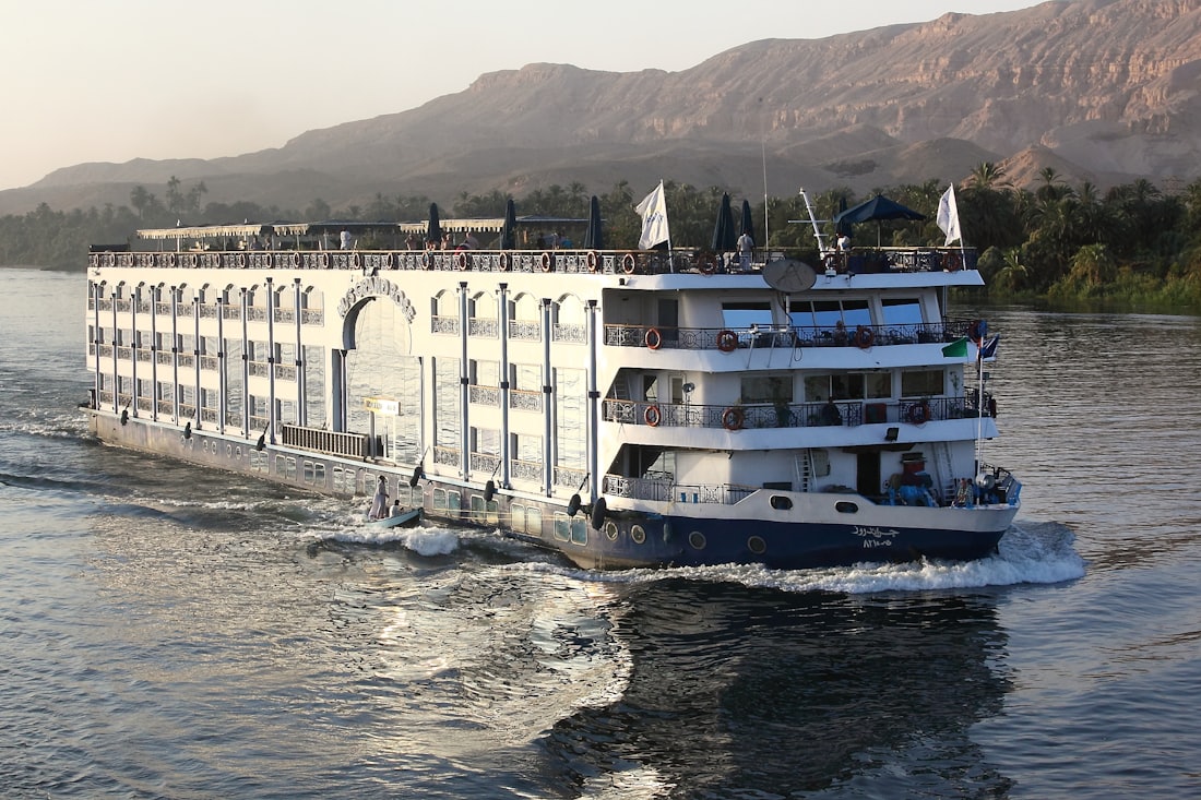 Nile cruise at dusk